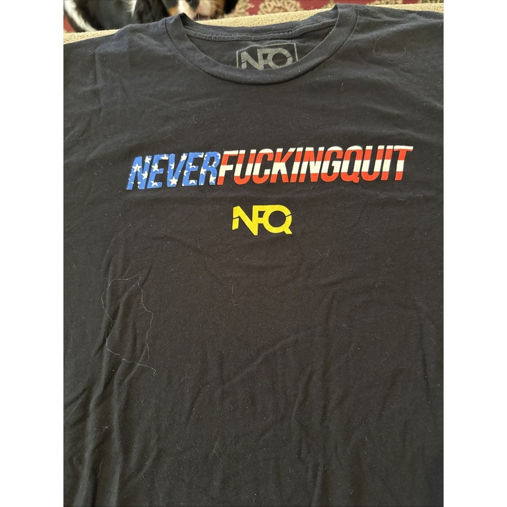 NFQ Never F*cking Quit Men's T-Shirt Short Sleeve Medium (Drew)